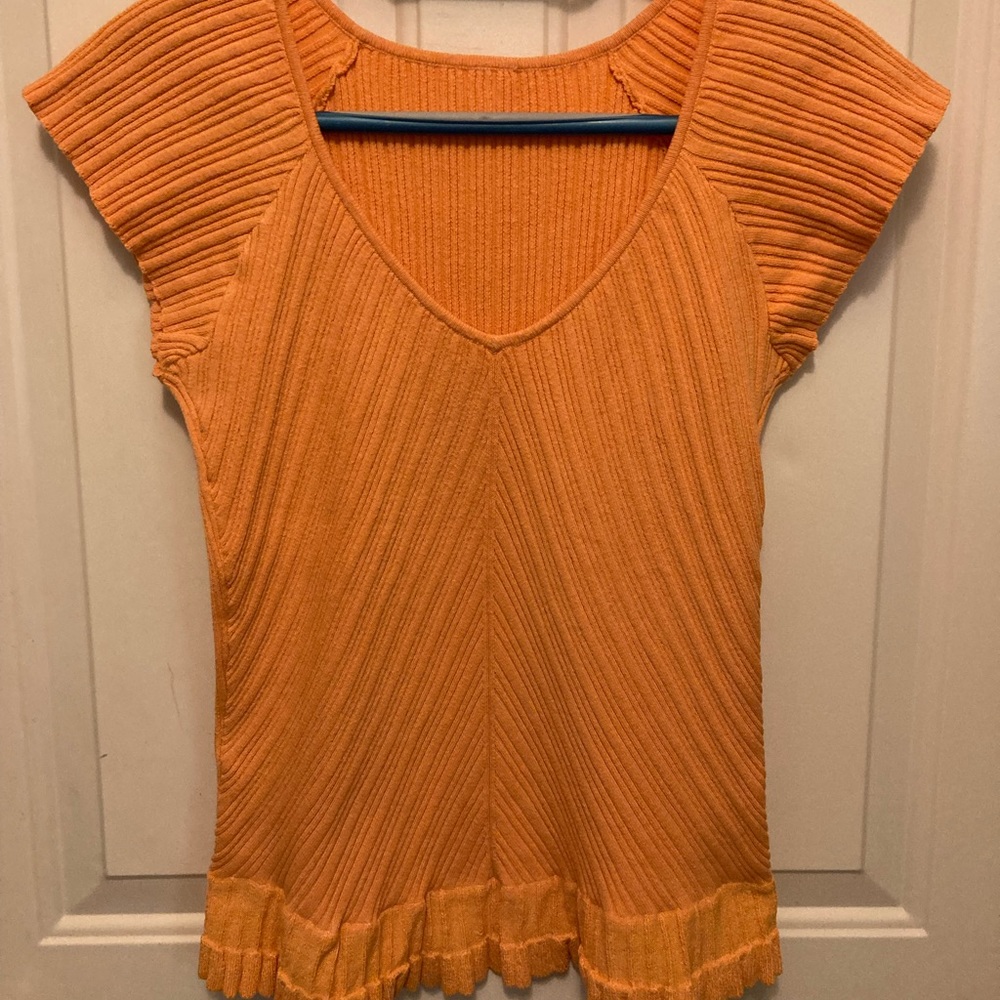 Apricot flounce top